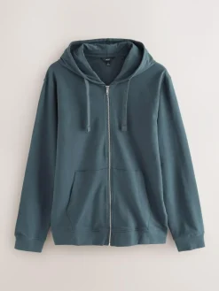 Next Petrol Blue Lightweight Zip Up Hoodie^ Loungewear|Nightwear