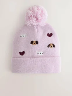 Next Embroided Pom Beanie (3mths-10yrs)^ Hats|Hats, Gloves & Scarves