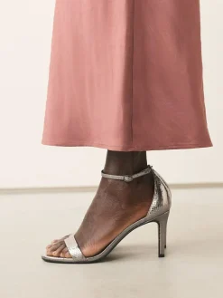 Sale Next Forever Comfort® Strappy Heeled Sandals Pewter