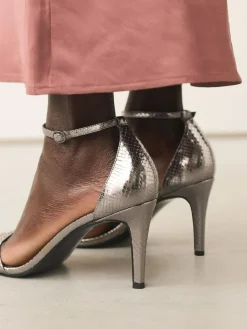 Sale Next Forever Comfort® Strappy Heeled Sandals Pewter