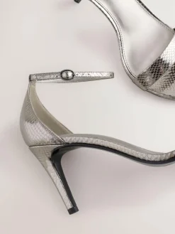 Sale Next Forever Comfort® Strappy Heeled Sandals Pewter