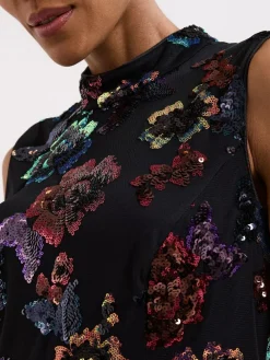 Phase Eight Black Lela Sequin Dress^Women Maxi Dresses