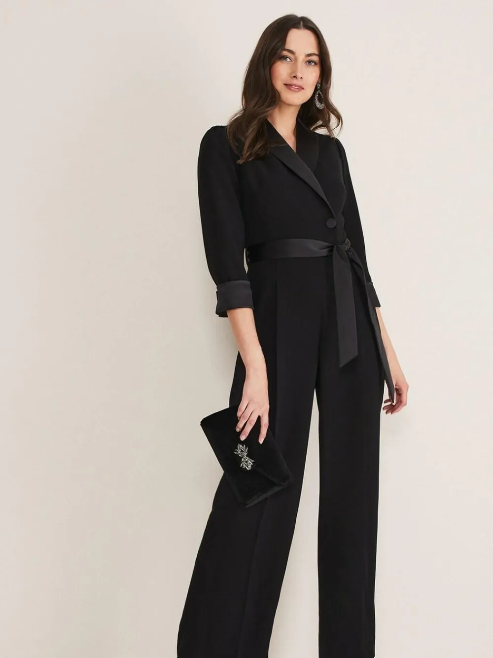 Phase Eight Black Tux Kylie Jumpsuit