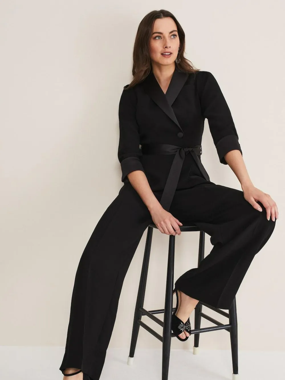 Phase Eight Black Tux Kylie Jumpsuit