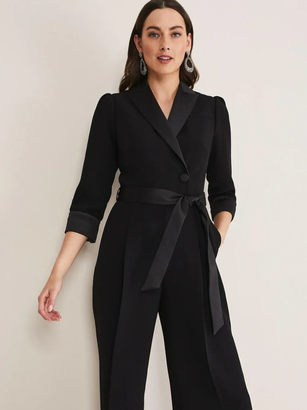 Phase Eight Black Tux Kylie Jumpsuit