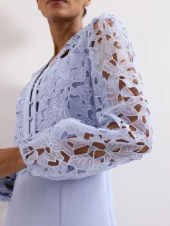 Clearance Phase Eight Blue Petite Winona Lace Jumpsuit