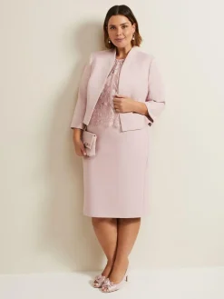 Discount Phase Eight Pink Daisy Peplum Jacket
