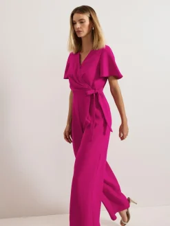 Hot Phase Eight Pink Julissa Wide Leg Jumpsuit