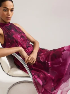 Hot Phase Eight Purple Bethany Floral Print Dress