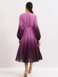 New Phase Eight Purple Petite Mira Ombre Dress