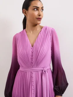 New Phase Eight Purple Petite Mira Ombre Dress