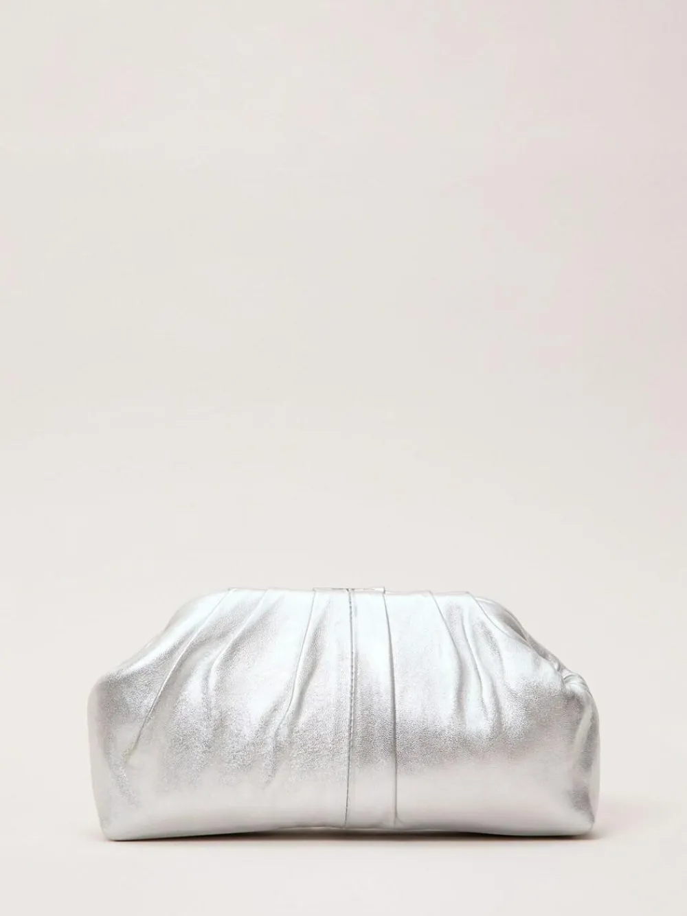 Phase Eight Silver Pouch Clutch Bag^Women Bags