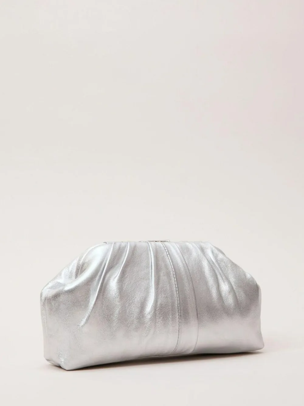 Phase Eight Silver Pouch Clutch Bag^Women Bags