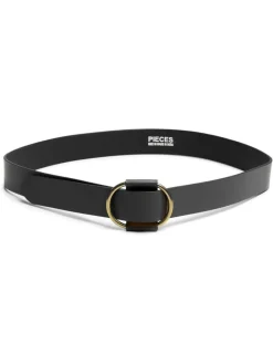 PIECES Black Leather Belt^Women Belts