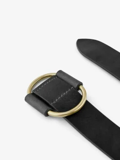 PIECES Black Leather Belt^Women Belts
