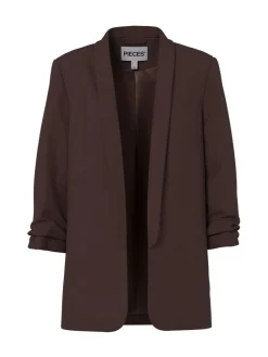PIECES Brown 3/4 Length Sleeve Blazer^Women Blazers