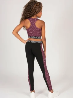 Pineapple Animal Girls Leopard Print Midi Crop Top^ Bras & Crop Tops