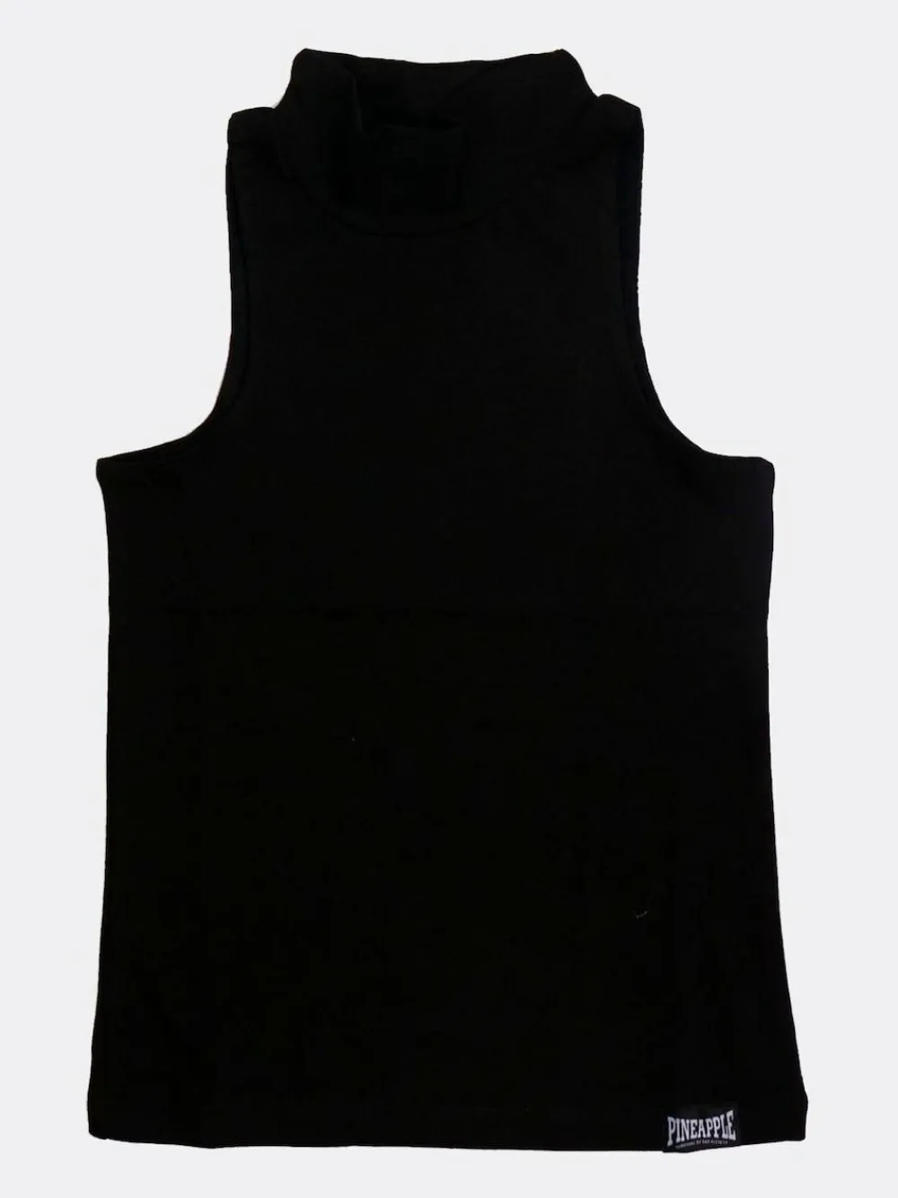 Pineapple Black High Neck Barbarella Sleeveless Top^Women Sportswear