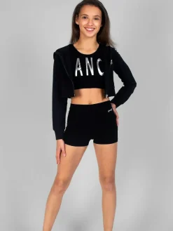 Pineapple Black Jersey Hotpant Shorts^ Shorts