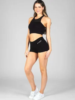 Outlet Pineapple Black Jersey Hotpant Shorts