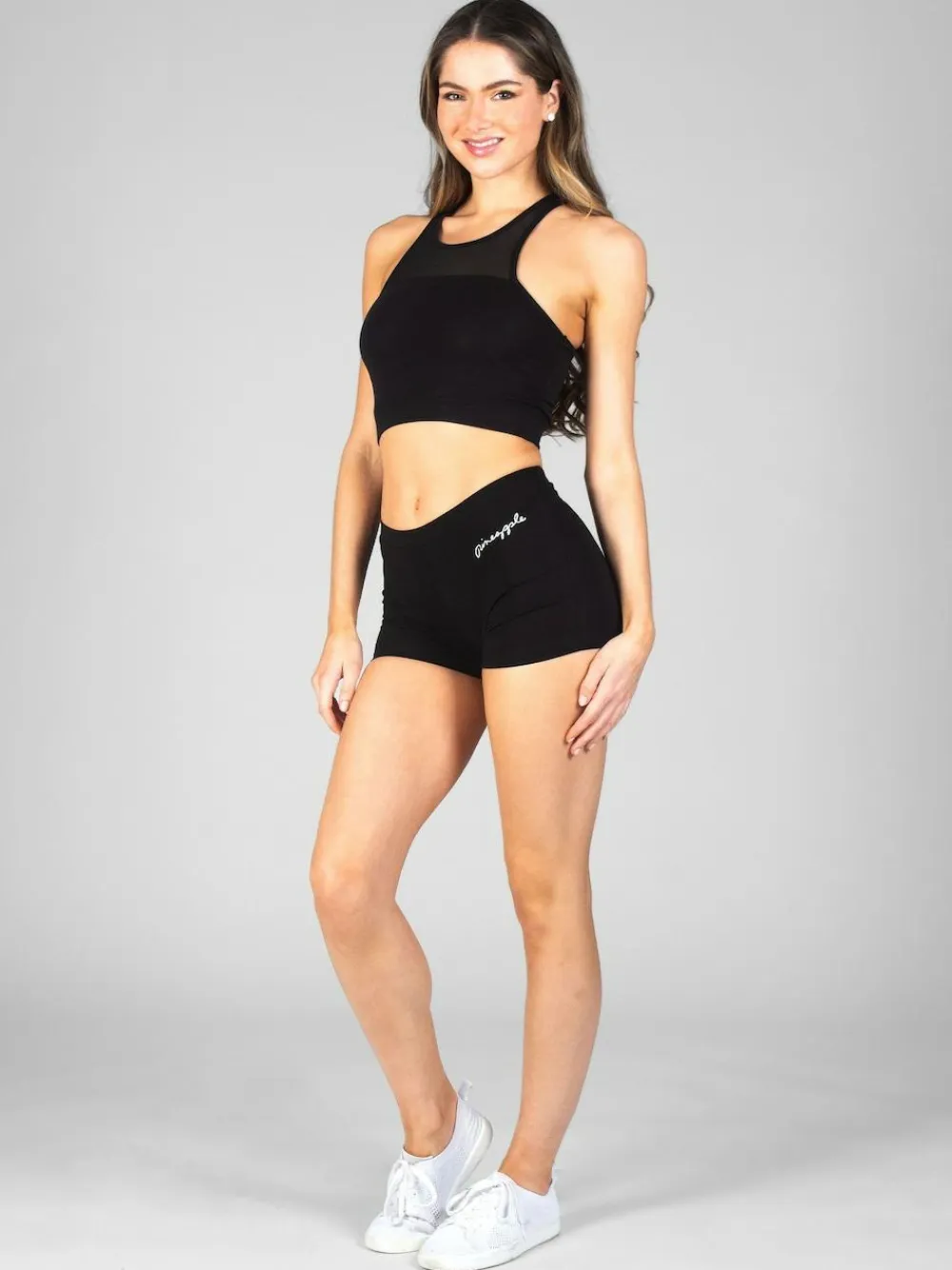 Outlet Pineapple Black Jersey Hotpant Shorts
