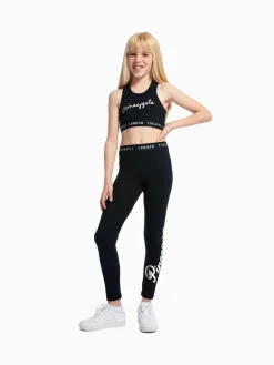 Sale Pineapple Black Script Crop Top