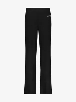 Sale Pineapple Viscose Jersey Joggers Black