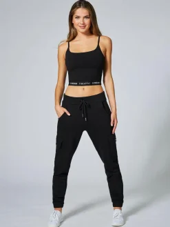 Pineapple Womens Cargo Joggers Black