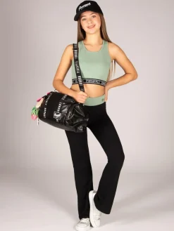 Pineapple Tape Hem Midi Crop Top^ Bras & Crop Tops