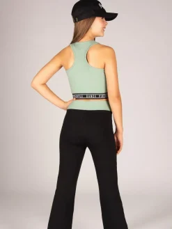 Pineapple Tape Hem Midi Crop Top^ Bras & Crop Tops