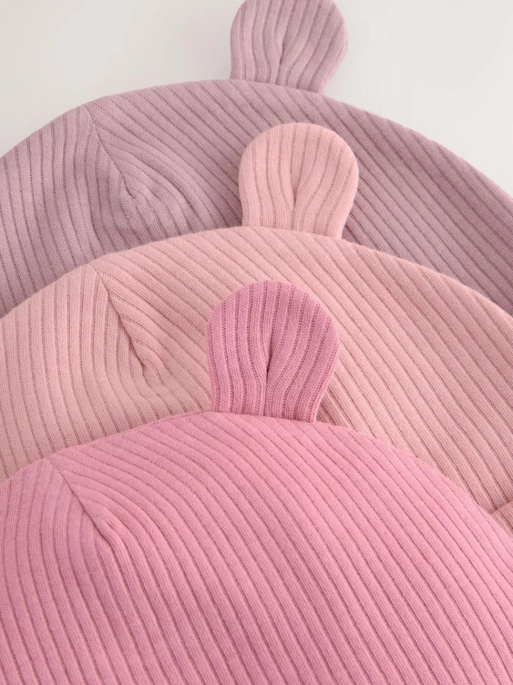 Best Next Pink 3 Pack Baby Beanies (0-18mths)