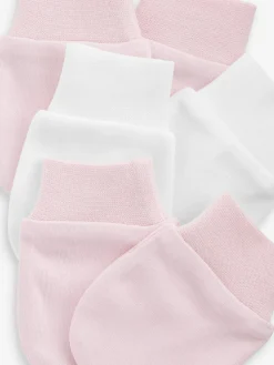 Next Pink 3 Pack Baby Scratch Mitts^ Hats & Scratch Mitts|Newborn Accessories
