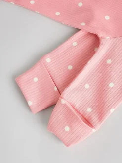 Next Pink 3 Pack Baby Sleepsuits (0-2yrs)^ Nightwear