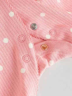 Next Pink 3 Pack Baby Sleepsuits (0-2yrs)^ Nightwear