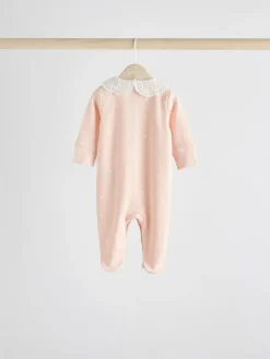 Next Pink 3 Pack Baby Sleepsuits (0-2yrs)^ Nightwear