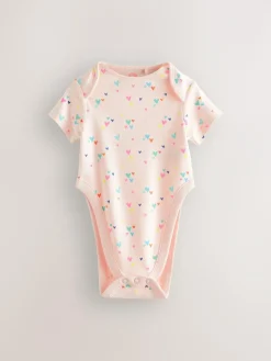 Next Pink 3 Pack Hip Dysplasia Short Sleeve Baby Bodysuits^ Bodysuits & Vests|Vests