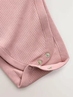 Next Pink 3 Pack Hip Dysplasia Long Sleeve Baby Bodysuits^ Bodysuits & Vests|Vests