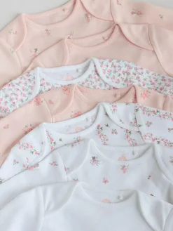 Sale Next Pink 7 Pack Long Sleeve Baby Bodysuit