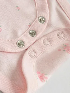 Sale Next Pink 7 Pack Long Sleeve Baby Bodysuit