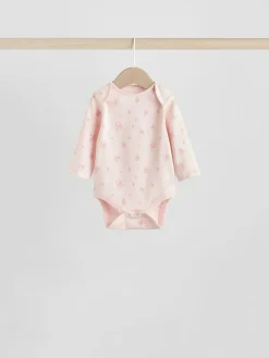 Sale Next Pink 7 Pack Long Sleeve Baby Bodysuit