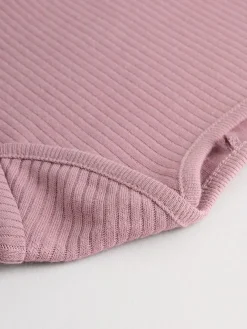 Next Pink 5 Pack Long Sleeve Baby Bodysuits^ Bodysuits & Vests|Vests