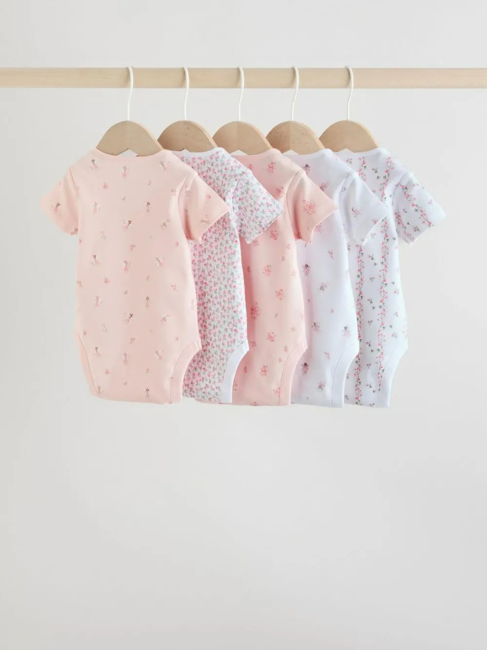Next Pink 5 Pack Short Sleeve Baby Bodysuit^ Bodysuits & Vests|Vests