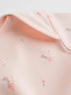 Online Next Pink 7 Pack Short Sleeve Baby Bodysuit