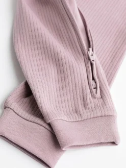 Sale Next Pink 3 Pack Two Way Zip Baby Sleepsuits (0mths-3yrs)