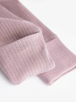 Sale Next Pink 3 Pack Two Way Zip Baby Sleepsuits (0mths-3yrs)