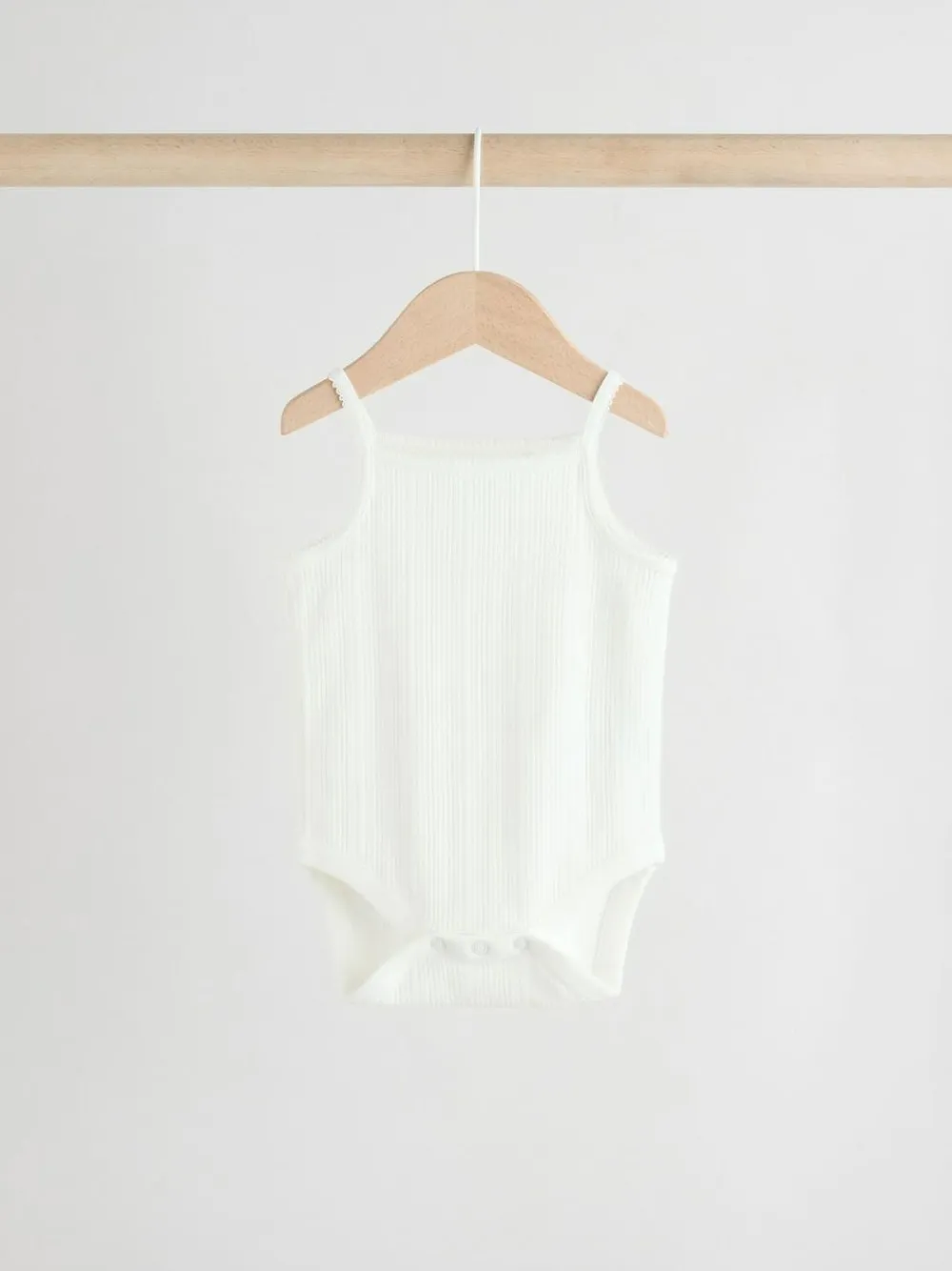 Online Next 5 Pack Vest Pointelle Baby Bodysuits Pink