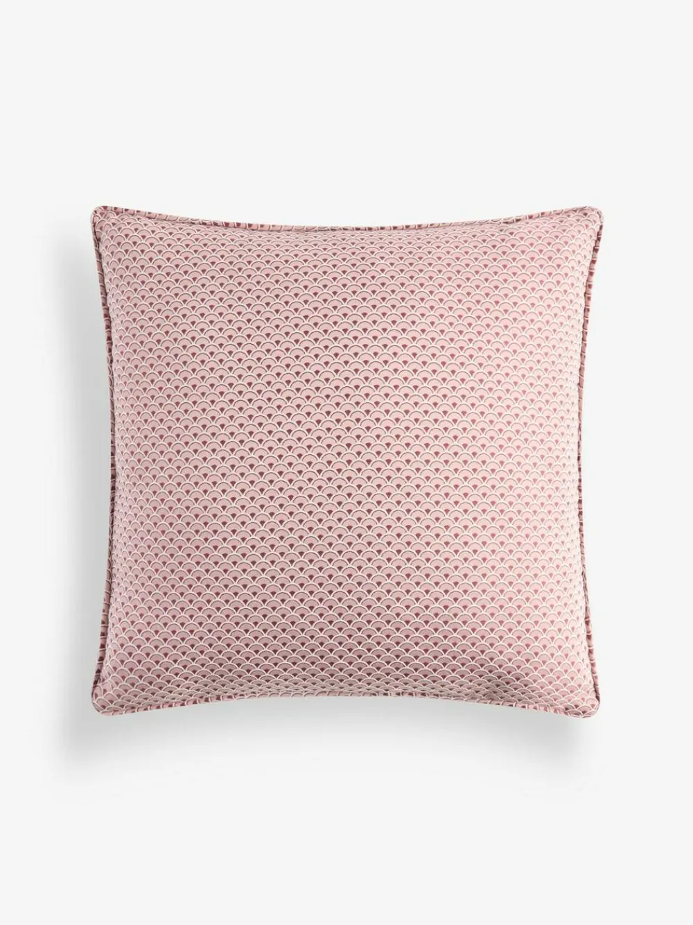 New Next 50 x 50cm Jacquard Fan Geo Cushion Pink