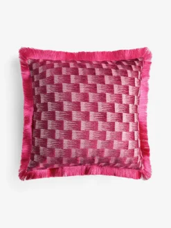 Sale Next 50 x 50cm Lenny Jacquard Cushion Pink