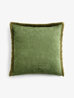 Next Pink 50 x 50cm Tiger Print Velvet Cushion^ Cushions & Throws