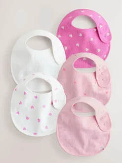 Next Pink Baby Bibs 5 Pack^ Bibs|Newborn Accessories